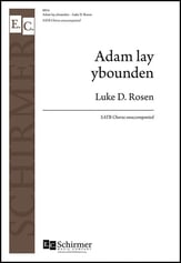 Adam Lay Ybounden SATB choral sheet music cover